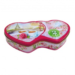 Heart Shaped Tin Box For Chocolate