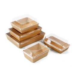 Disposable Meal Box Thick Kraft Paper