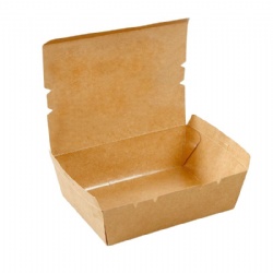 Disposable Brown Kraft Paper Packaging Box